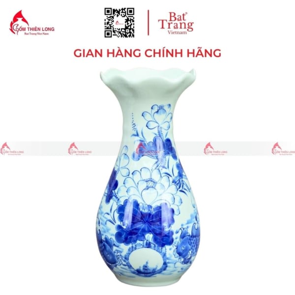 Bình Hoa Bàn Thờ Bát Tràng Cao Cấp