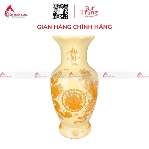 Bình Hoa Bàn Thờ Bát Tràng Cao Cấp