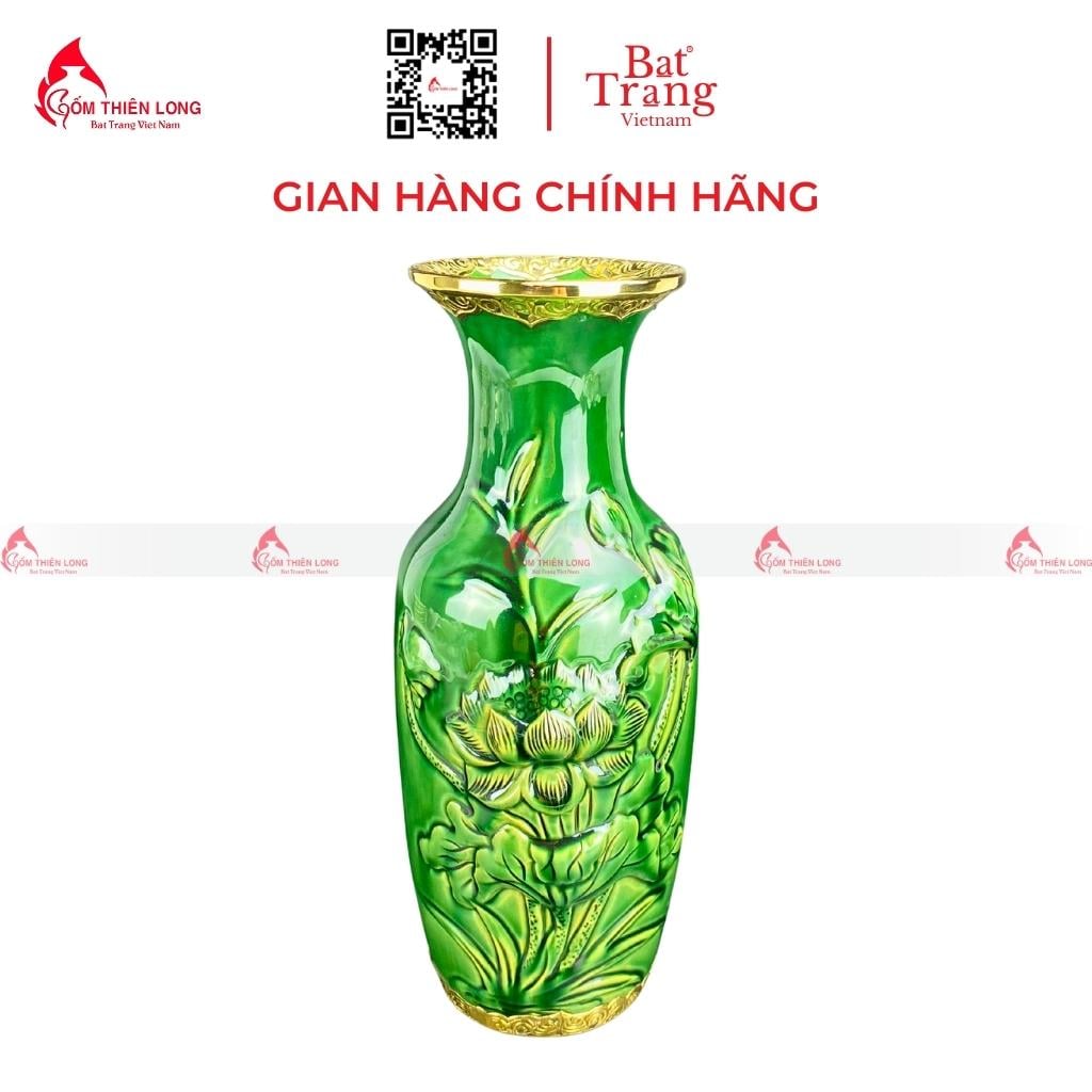 Bình Hoa Bàn Thờ Bát Tràng Cao Cấp